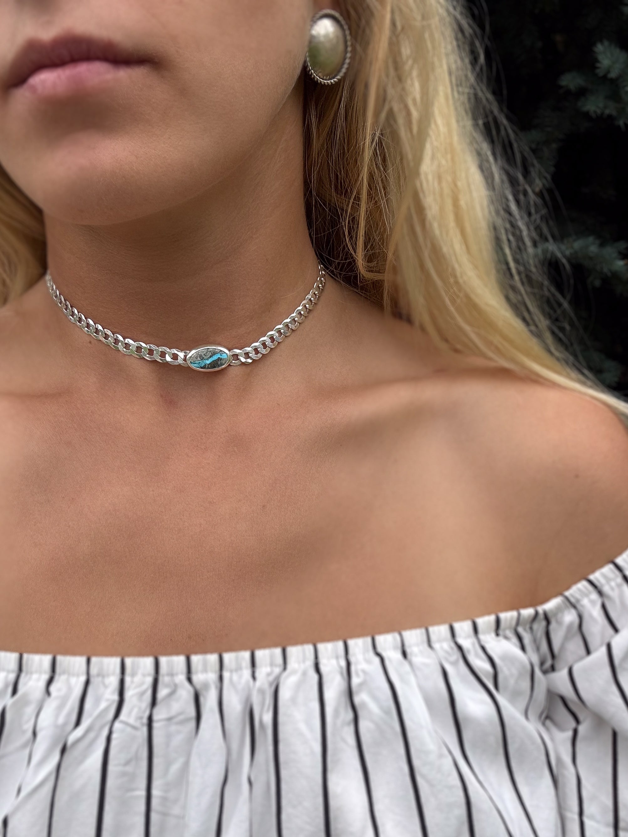 Royston Ribbon Curb Chain Choker