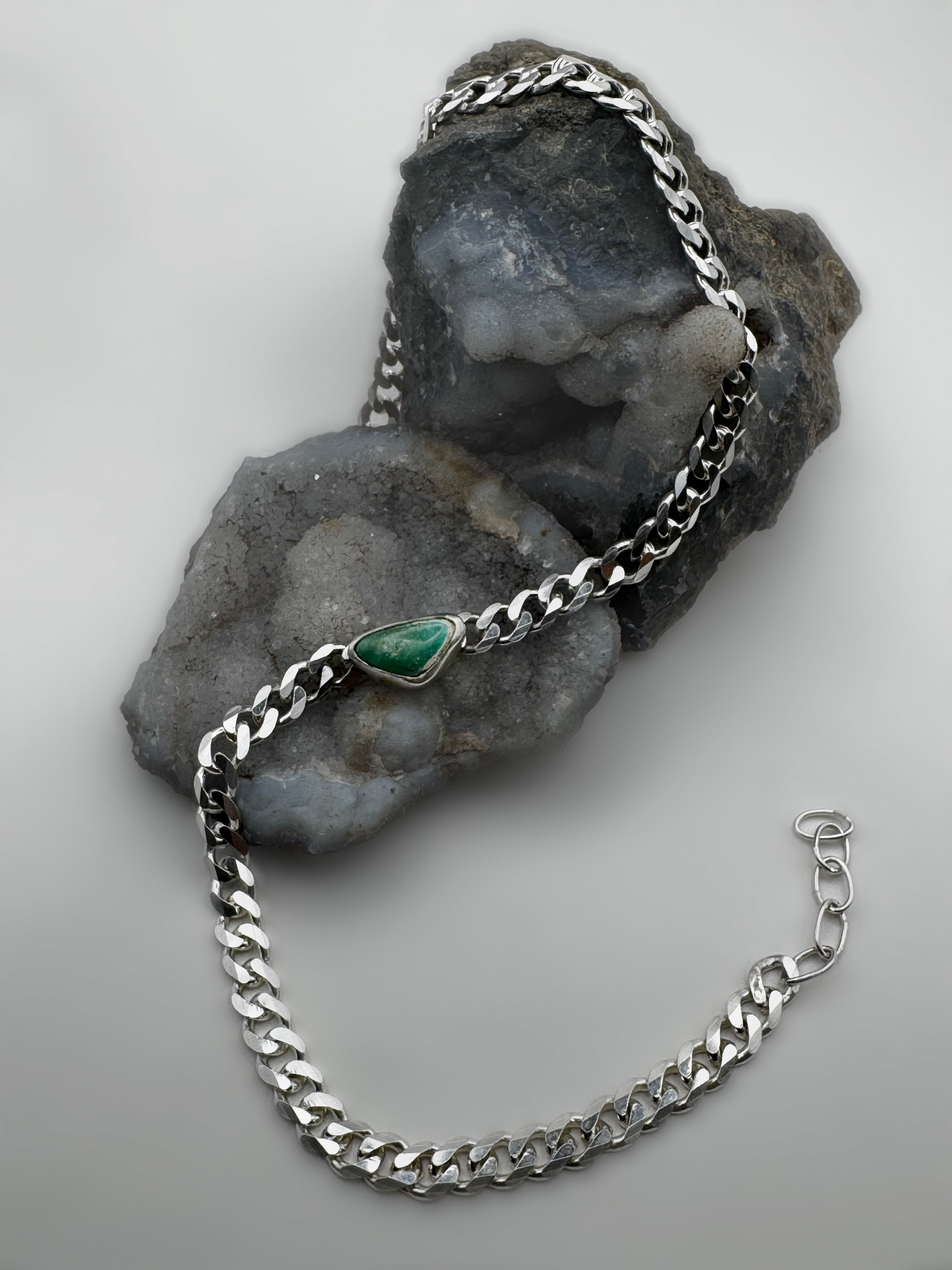 Sonoran Turquoise Curb Chain Choker