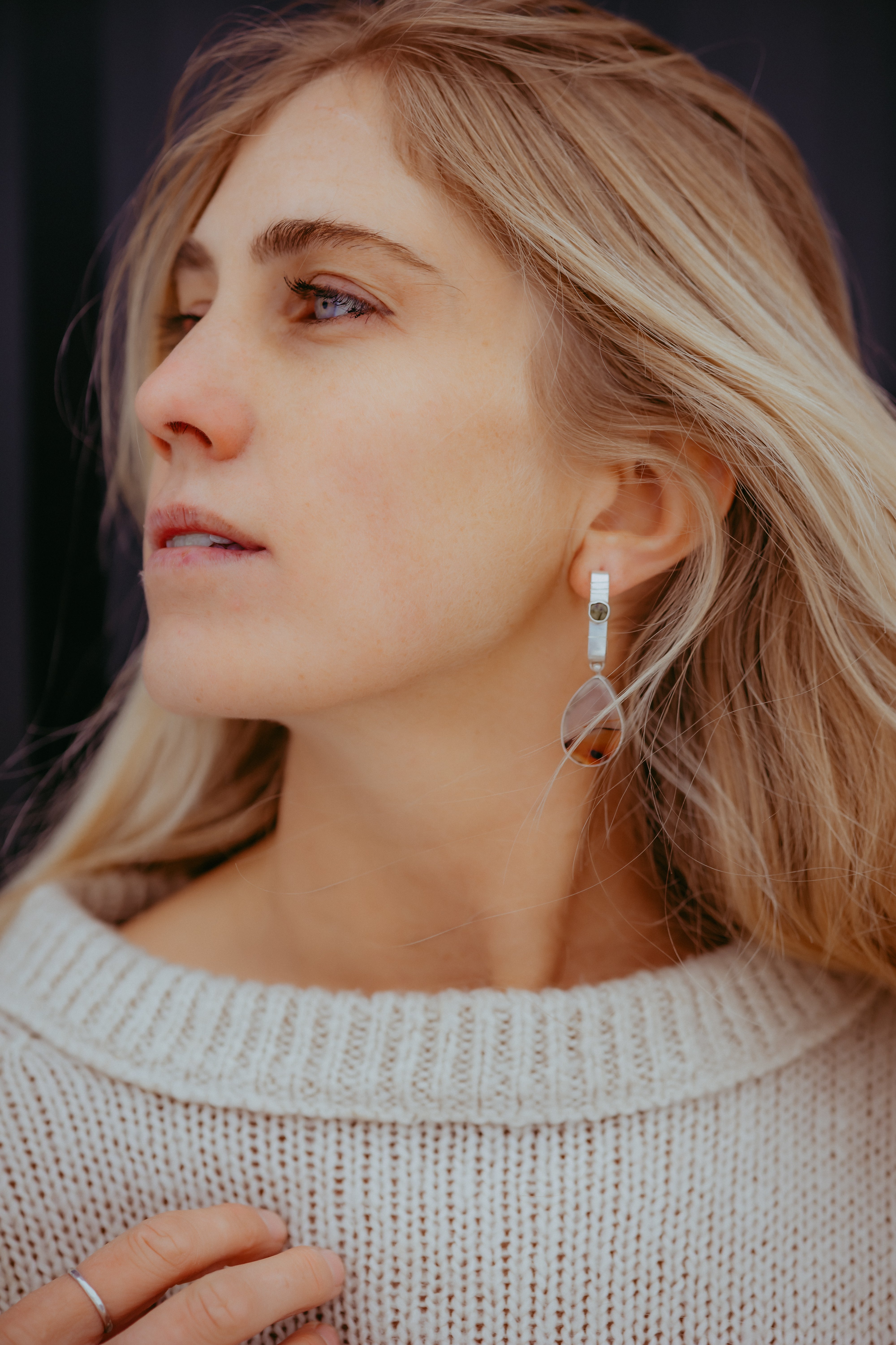 Sage and Stone Earrings