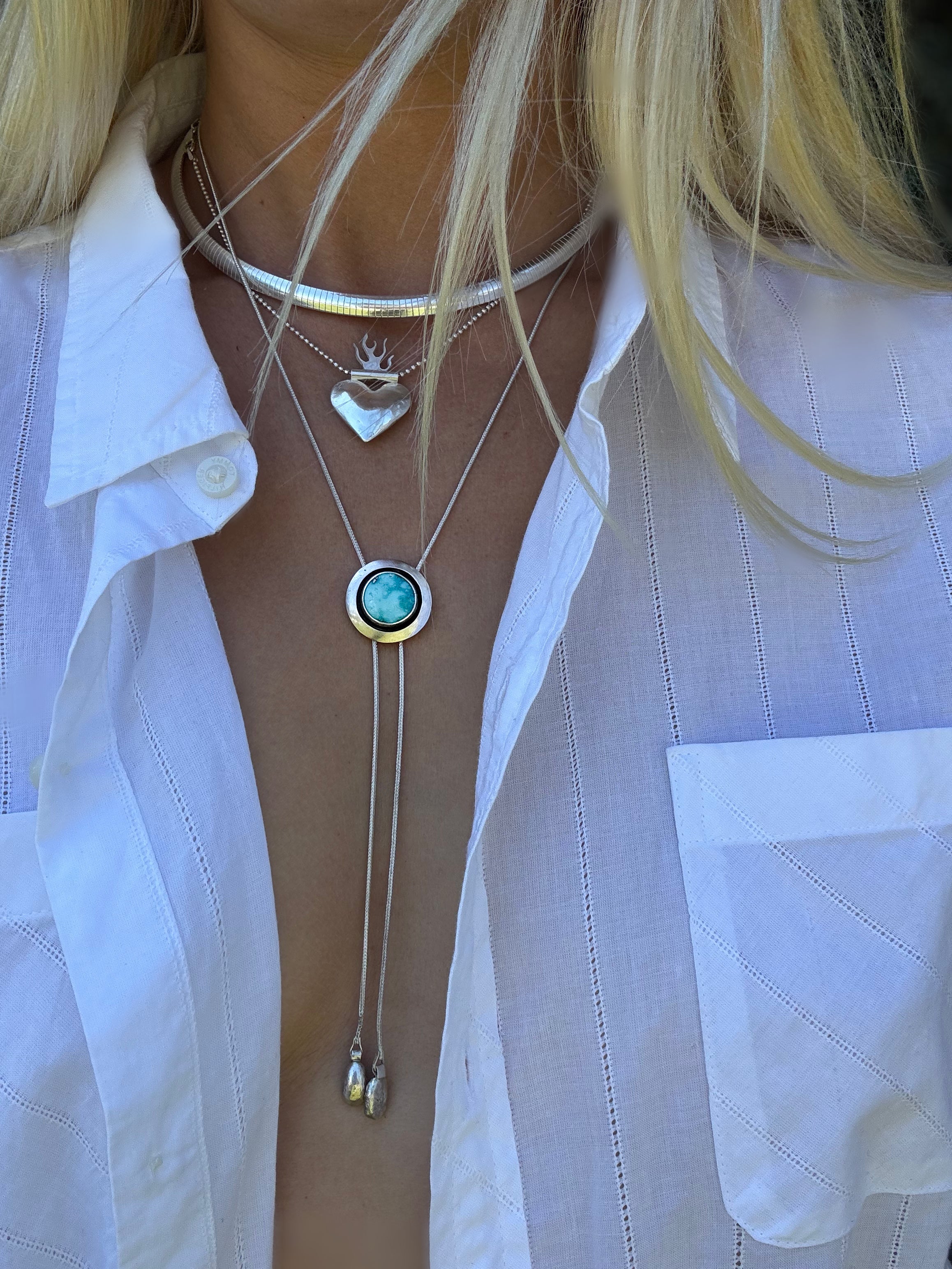 Silver Frame Necklace #2