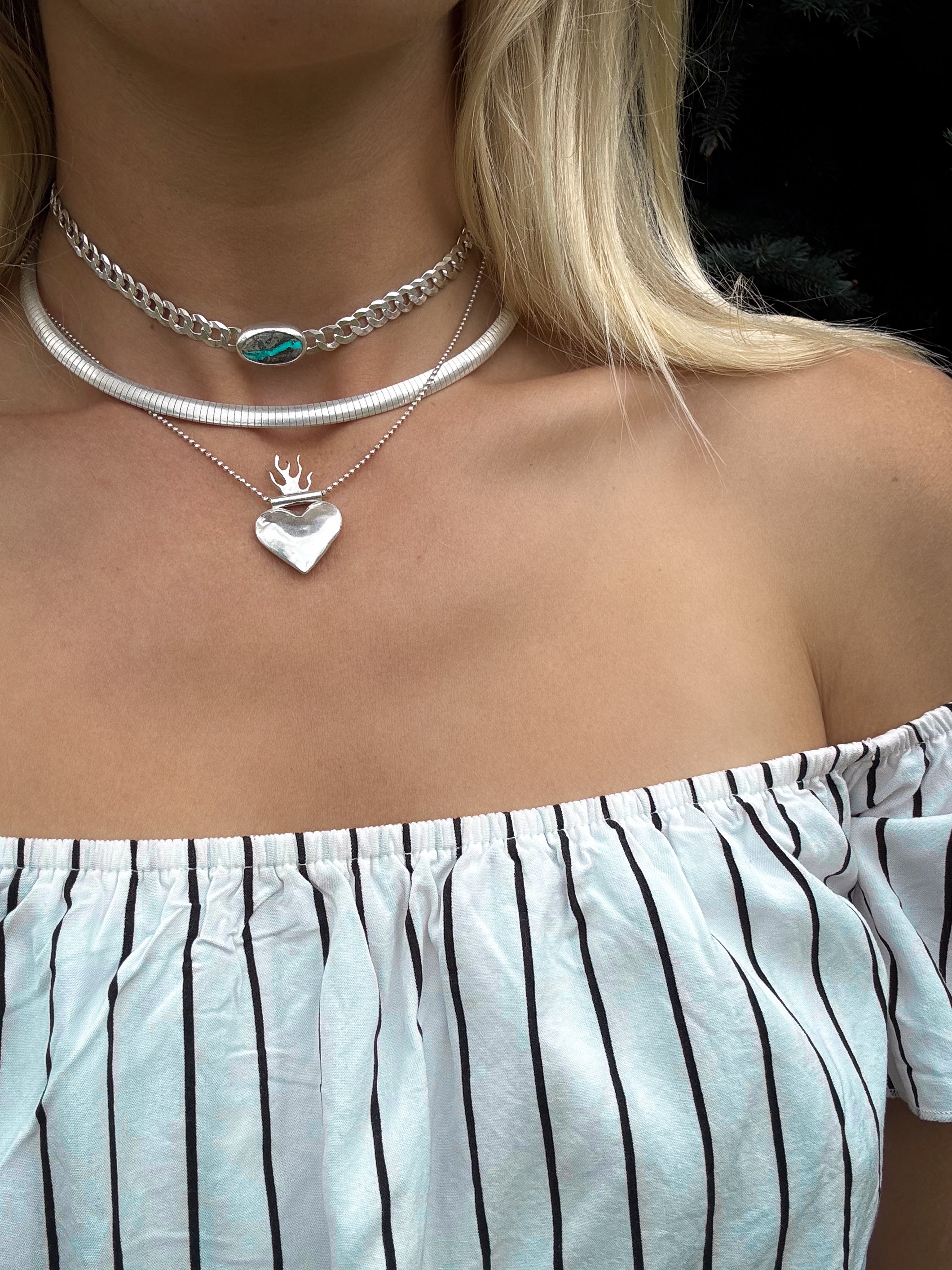 Heart On Fire Necklace