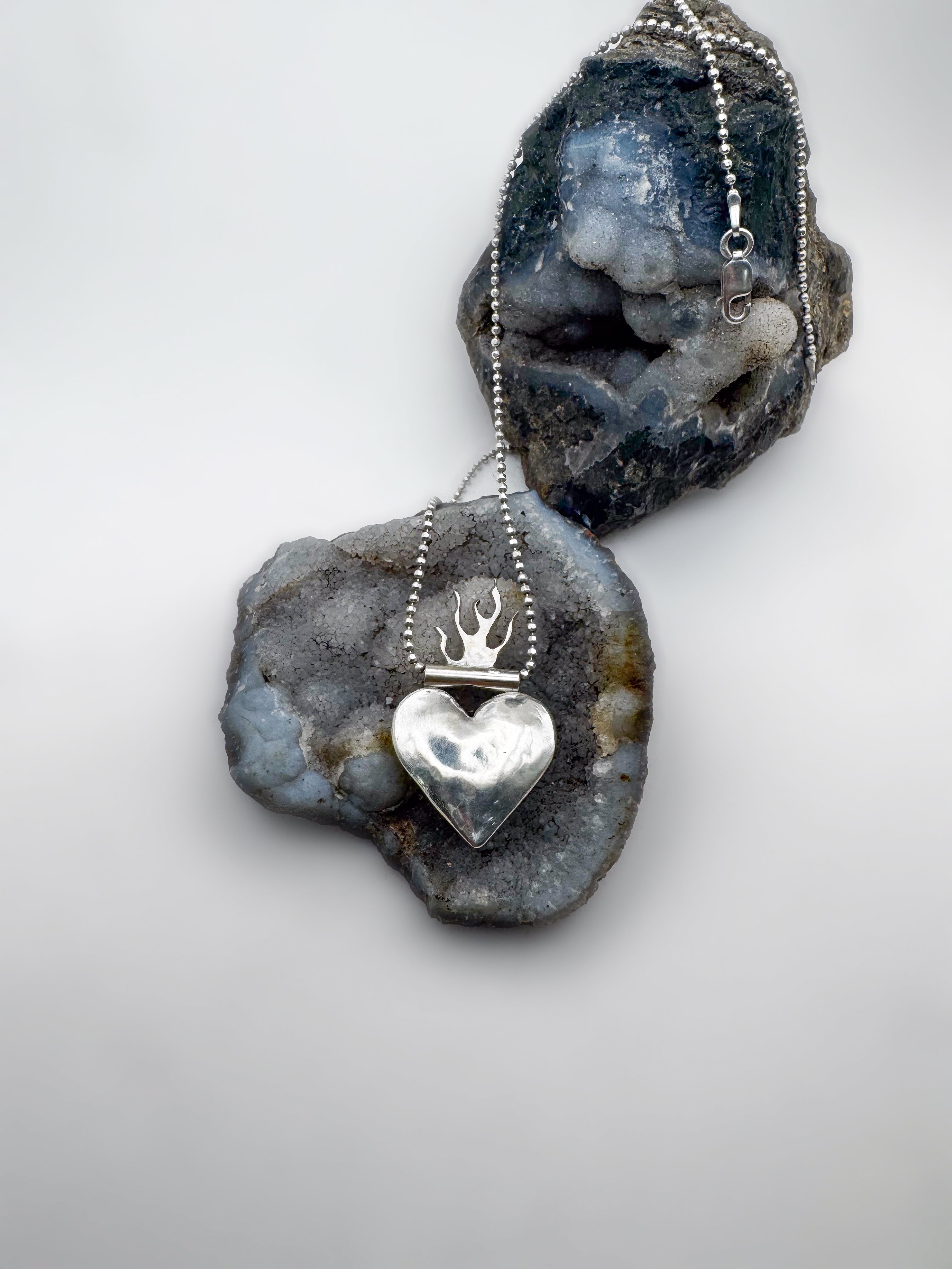 Heart On Fire Necklace