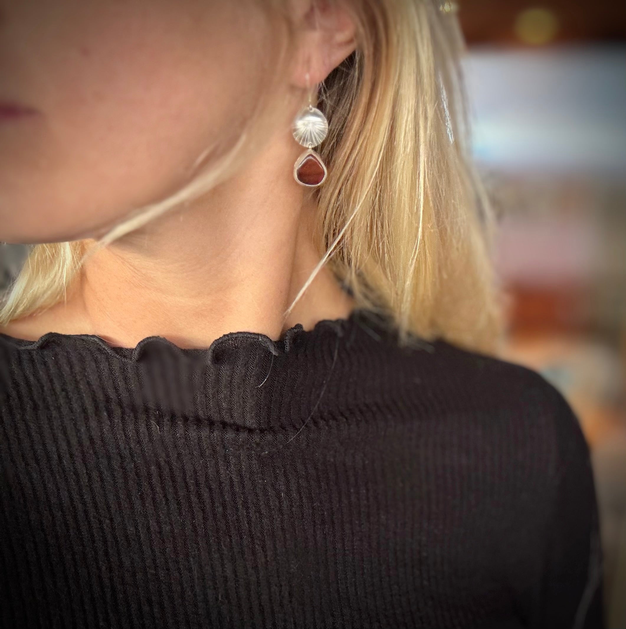 Little Montana Agate Earrings