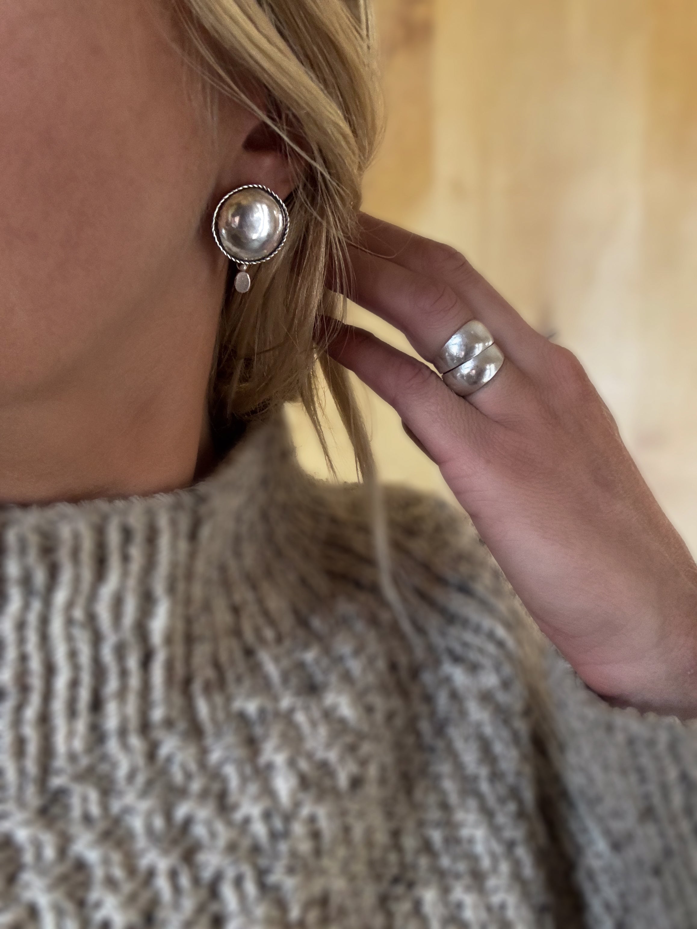 Silver Drop Earrings