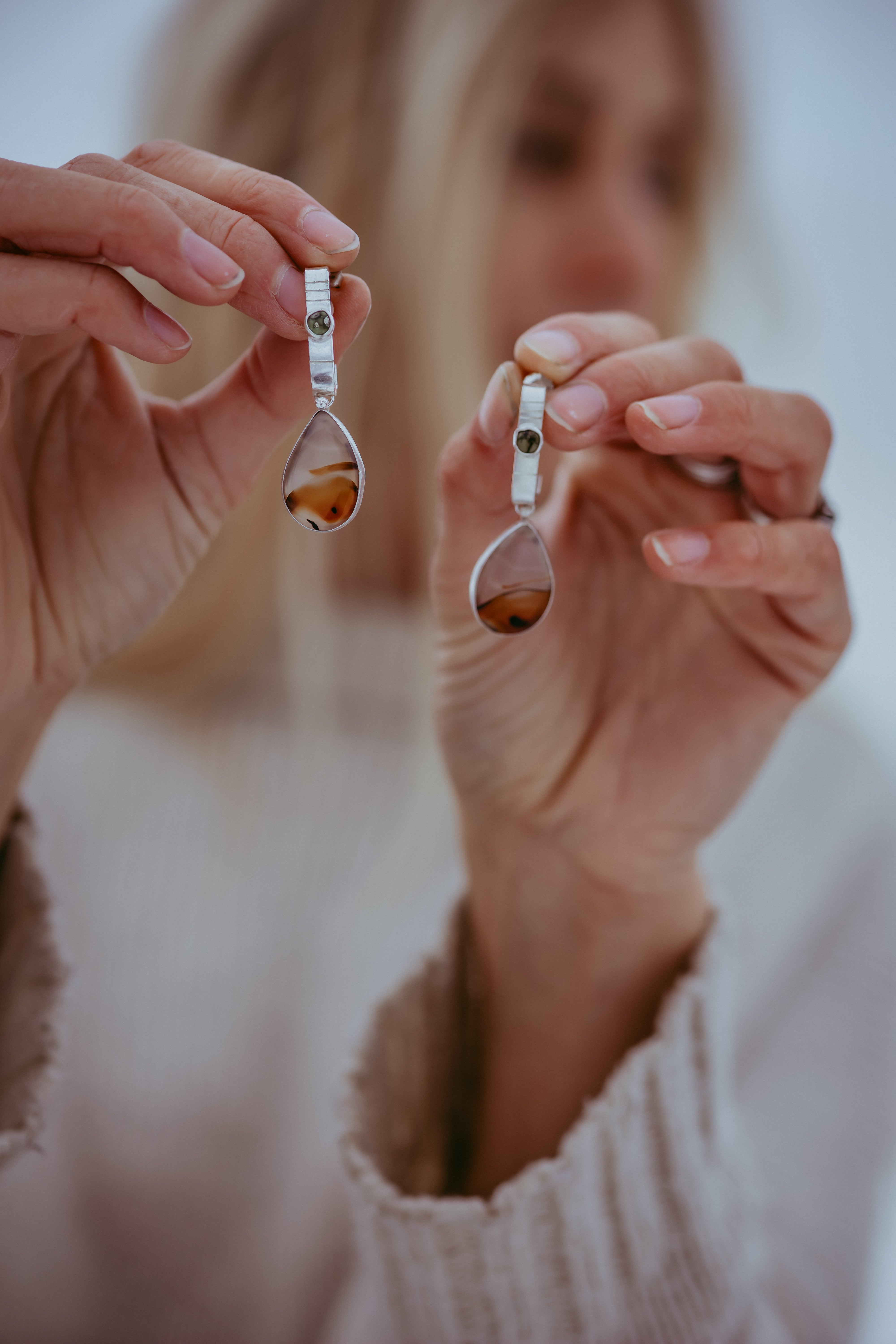 Sage and Stone Earrings