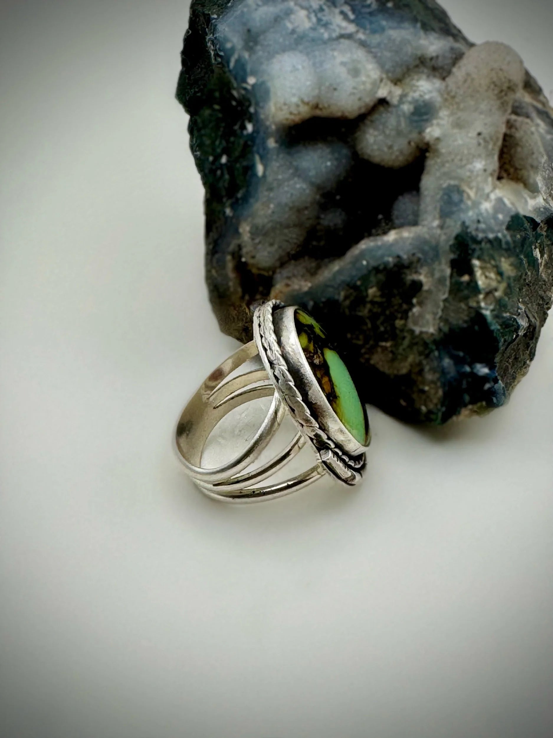 Turquoise Thick Band Ring (SIZE 7)